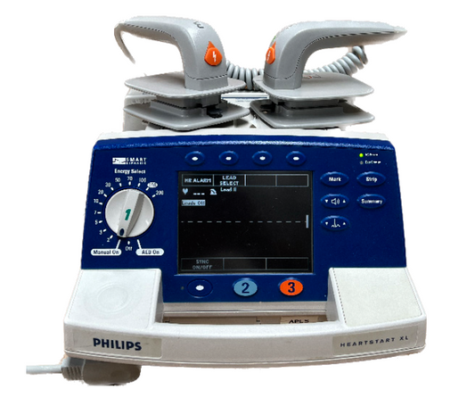 Philips Heartstart XL+ Defibrillator w/ Reusable Paddles
